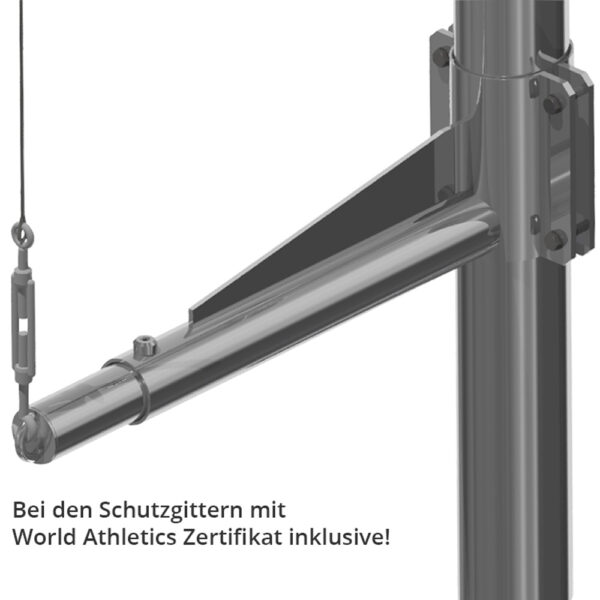 Diskusschutzgitter, Höhe durchgehend 6 m, Typ Komfort/Gold